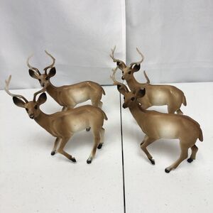 Vintage Celluloid Deer Antlers 1960’s Made in Hong Kong Whitetail Bucks Lot of 4
